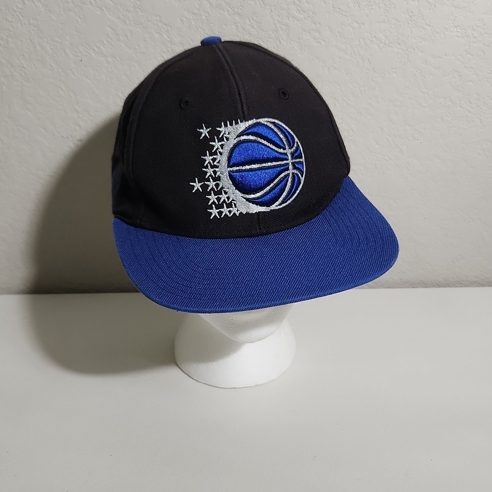 Orlando Magic Hat Cap Snap Back Vintage Vintage Logo Hardwood NBA 47 Brand